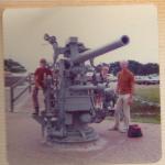 Dad, Scott and me on Battleship Texas